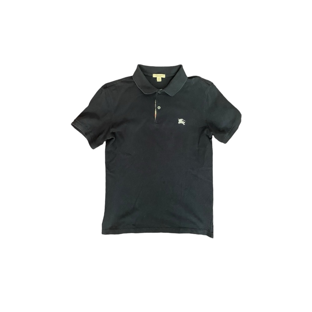 Burberry Brit Men’s Nova Check Black Polo T-shirt Size S